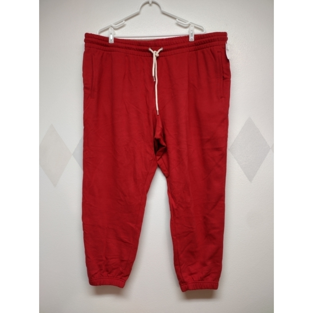 Gap red drawstring waist sweatpants NWT